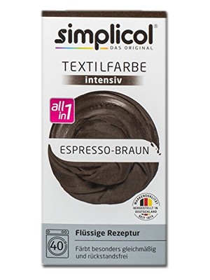 Simplicol Espresso Braun farba do tkanin DE