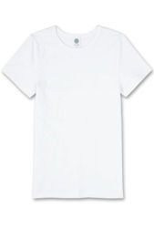 Bawełniana koszulka biała SANETTA PROMOCJA r.128