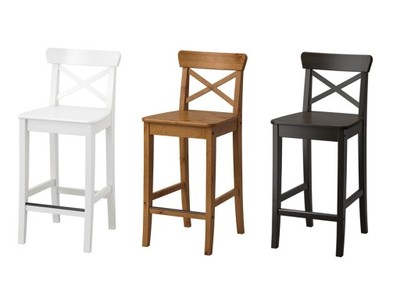 IKEA krzesło / stołek barowy / hoker INGOLF - 5146361086 - oficjalne  archiwum Allegro