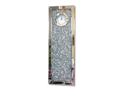 Zegar ścienny w ramie lustrzanej prostokątny 30x90 - 6633028111 - oficjalne  archiwum Allegro