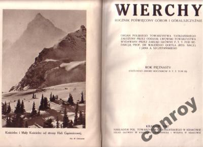 Wierchy - rok piętnasty - wyd.1937