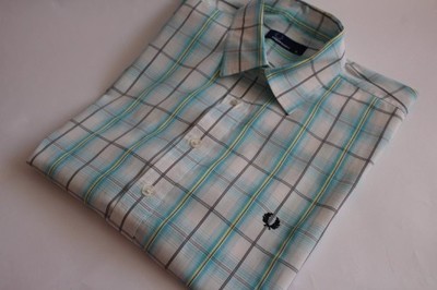 FRED PERRY koszula polo w kratkę kratka NOWA r. XL