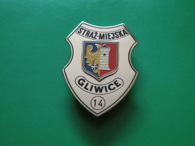Blacha, identyfikator Straży Miejskiej w Gliwicach