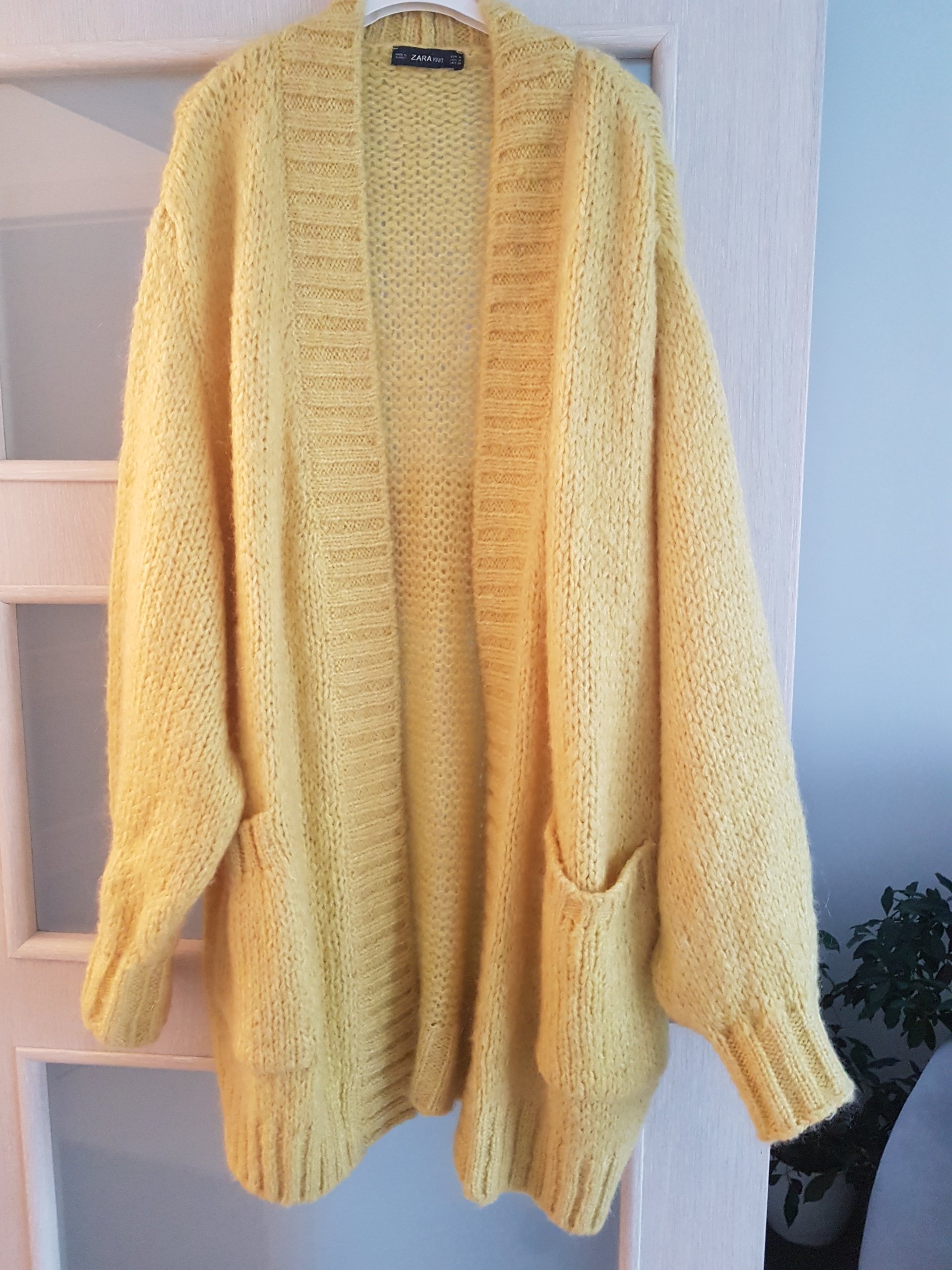 Sweter zara żółty M - 7026139684 - oficjalne archiwum Allegro