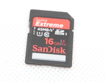 karta SANDISK 16 GB EXTREME 45 MB/s