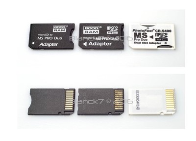 MemoryStick microSD adaptery 3 sztuki