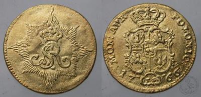 Polska - Poniatowski - 1 Dukat 1766 - złota