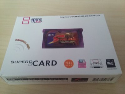 Nagrywarka GBA Supercard MiniSD + karta 2GB + 3gry