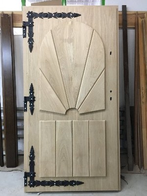 Drzwi drewniane ZEWNĘTRZNE góralskie,grubość 7,5cm - 6719907743 - oficjalne  archiwum Allegro