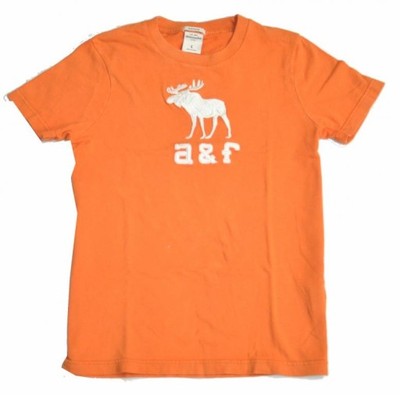 Abercrombie bluzka t-shirt koszulka pomarańczowa
