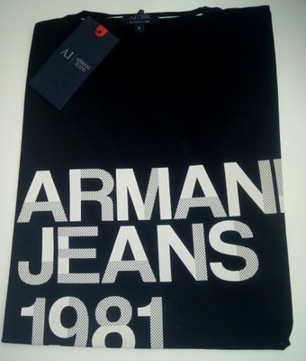ARMANI Jeans  czarna koszulka  roz.Xl