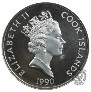 3907. COOK ISLANDS 50 DOLLARS 1990 PROOF