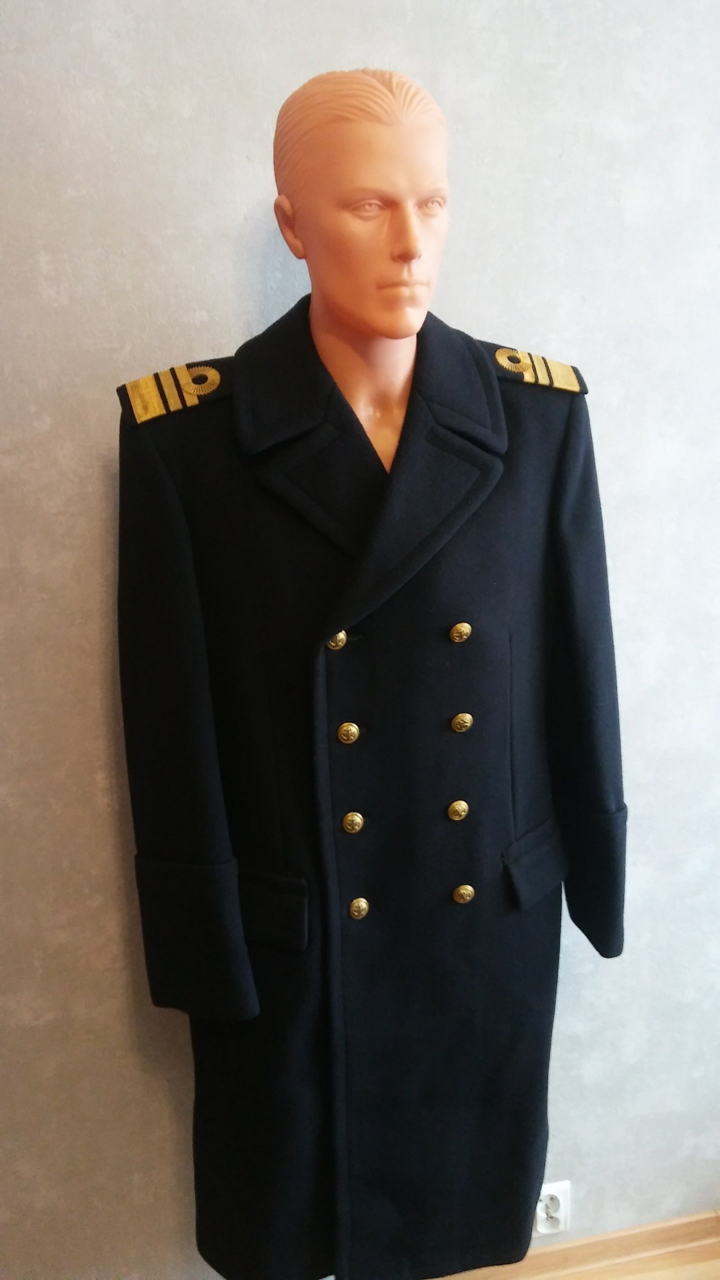 Płaszcz oficera Marynarki Wojennej,MW,LWP,PRL - 7042110116 - oficjalne  archiwum Allegro
