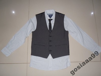 NEXT   koszula + kamizela + krawat  152  cm  NOWE