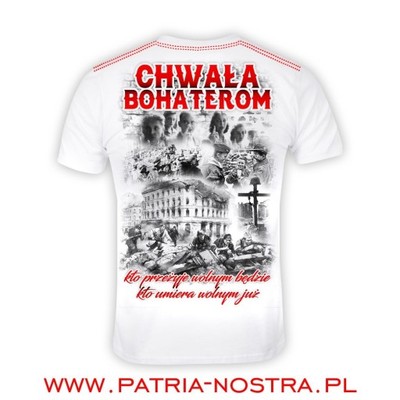 Koszulka Powstanie Warszawskie Chwała Bohaterom AK - 6892178193 - oficjalne  archiwum Allegro