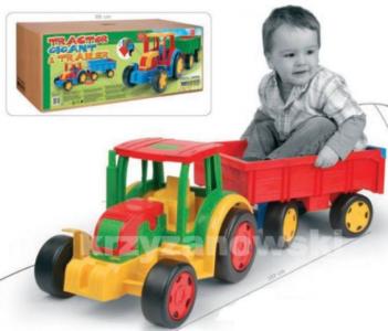 66100 Traktor Gigant z przyczepą WADER zabawki