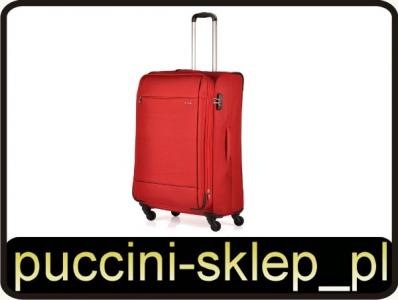 Duża walizka PUCCINI EM-50680 A czerwona