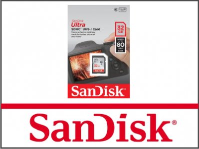 Karta Pamięci (SDHC) 32GB SanDisk Ultra 80 MB/s U