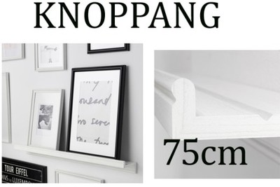 IKEA KNOPPANG Półka na zdjęcia RAMKI 75cm BIAŁA - 6001284672 - oficjalne  archiwum Allegro