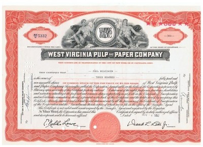 West Virgina Pulp and Paper Company 1953