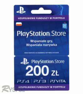 Doładowanie PlayStation Store 200 zł AUTOMAT 24h