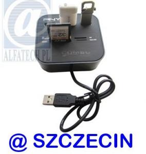 czytnik kart SD SDHC microSD + HUB USB Szczecin
