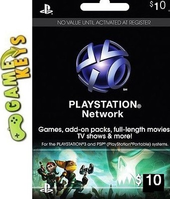 $10 PSN/Playstation Network USA - AUTOMAT 24/7