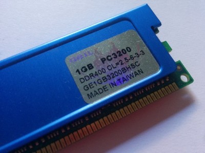 GEIL PC3200 2.5-6-3-3 1GB DDR1 GE1GB3200BHSC