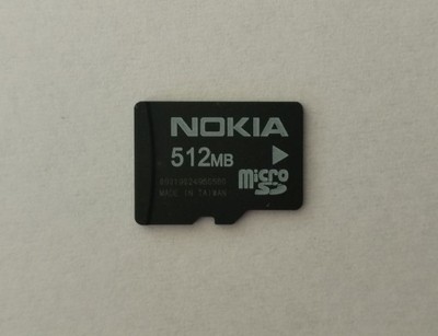 Karta pamięci MicroSD 512MB Nokia