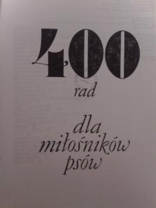 400 RAD DLA MIŁOŚNIKÓW PSÓW - M. Koch-Kostersitz