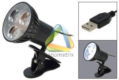 JASNA MINI LAMPKA 3LED USB LAPTOPA PC KINDLE KLIPS