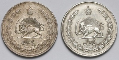 2956. Iran 5 rials 1931 i 1932 (2szt)
