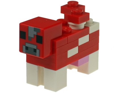 Krowa Minecraft LEGO figurka 21116 Mooshroom cow