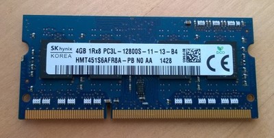 4GB 1333-1600 MHz DDR3 HYNIX PC3L-12800S 1Rx8