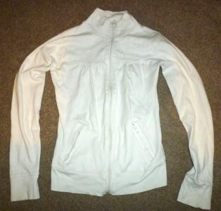 NEW LOOK rozpinana biała bluza pod szyję M L 38 40