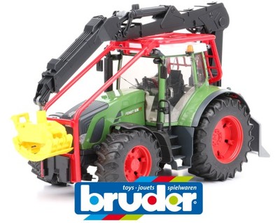 BRUDER 03042 traktor Fendt leśny z HDS-em zabawka - 6460065491 - oficjalne  archiwum Allegro