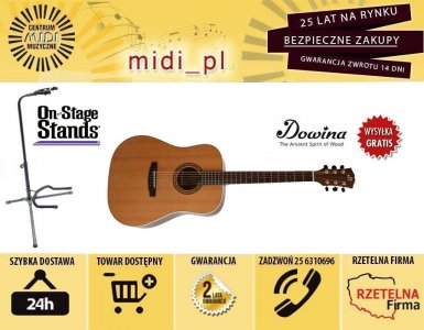 Dowina D333CED Gitara akustyczna + statyw, SIEDLCE