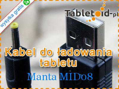 Kabel do ładowania tabletu tableta Manta MID08