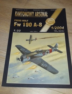 Fw 190 A-8 Haliński Kartonowy Arsenał