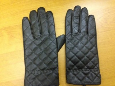 Rękawiczki Atmosphere czarne pikowane skóra tanio