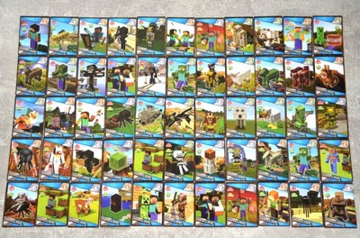 Karty Minecraft Unikatowa Kolekcja 55 Kart - 7034367957 - oficjalne  archiwum Allegro