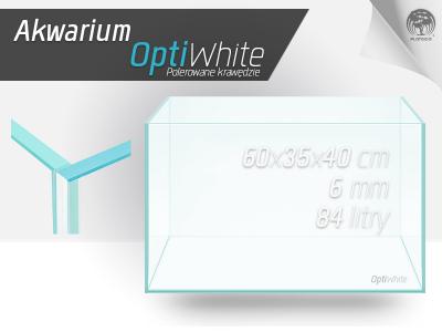 Akwarium FULL OPTIWHITE 60x35x40 6mm polerowane