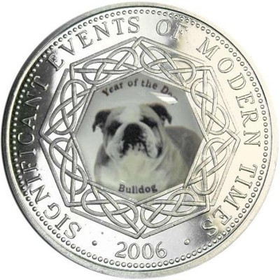 SOMALIA 1 DOLLAR 2006 Pies Bulldog 09