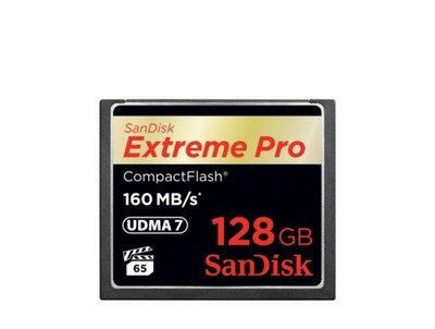 CompactFlash (CF) 128GB SanDisk Extreme Pro 160 MB