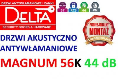 Drzwi Delta Magnum56K 44dB kl3 montaż3dni Warszawa