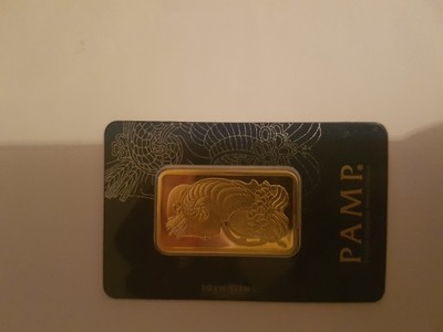 Złota sztabka PAMP 1oz (31,1 gram) 999,9