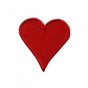 Naszywka - kolory kart - KIER, czerwone serce