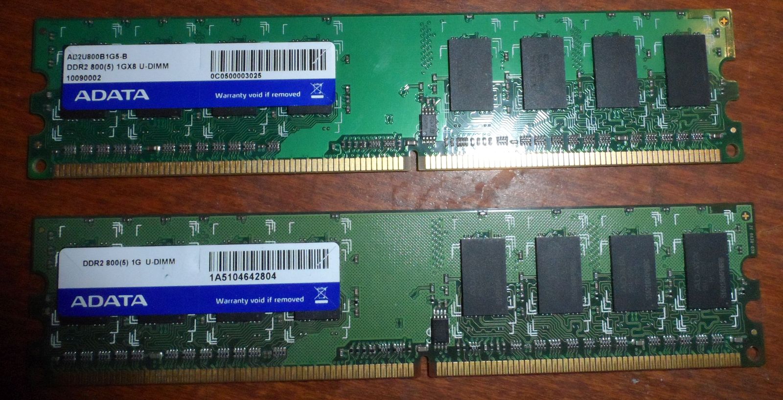 ADATA DDR2 800MHz 2x 1Gb 2Gb