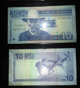 Namibia 10 Dolarów 1993 P-1