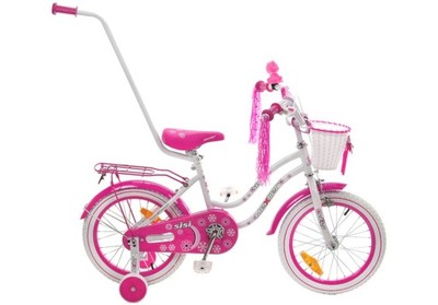 Rower dla dziewczynki 16 MEXLLER SISI + koszyk